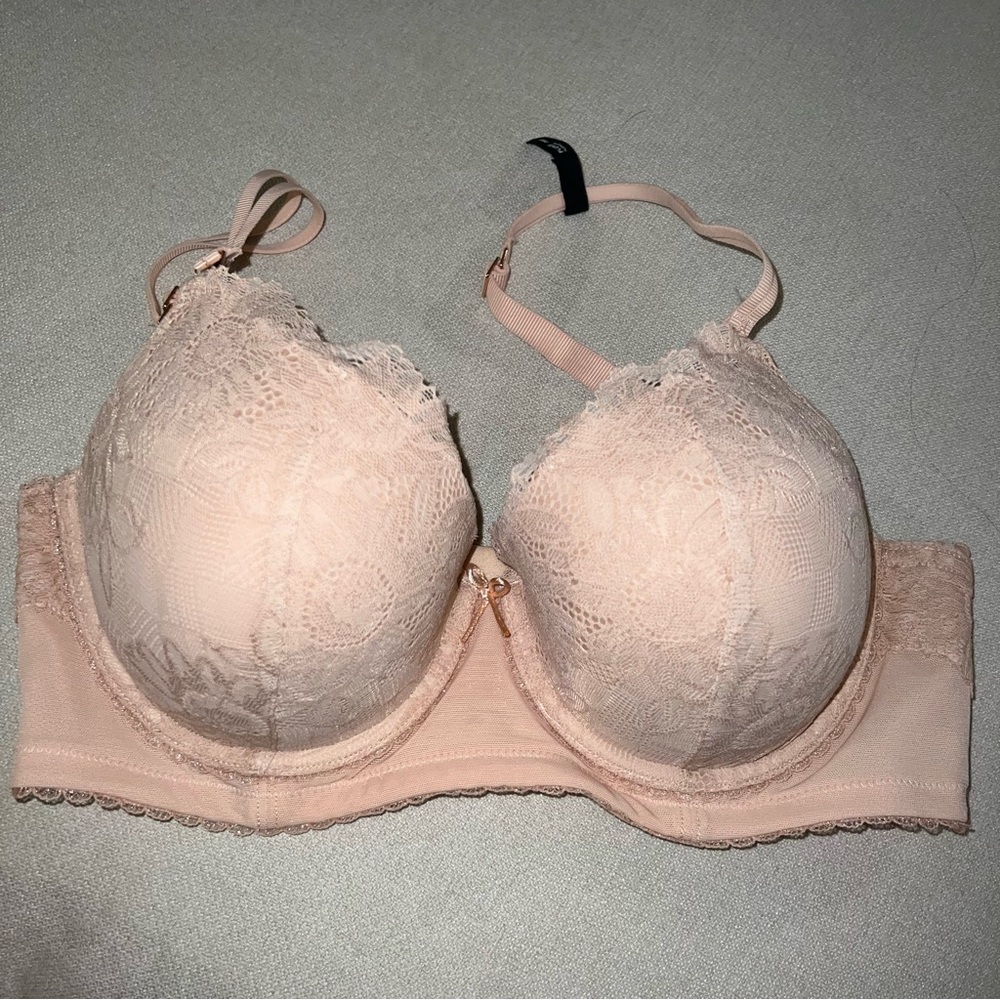 🌿2/$30🌿 NWOT Aerie Pale Pink Lace Plunge Bra